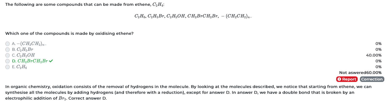 IMAT 2014 Organic Reaction Practice Question Solving