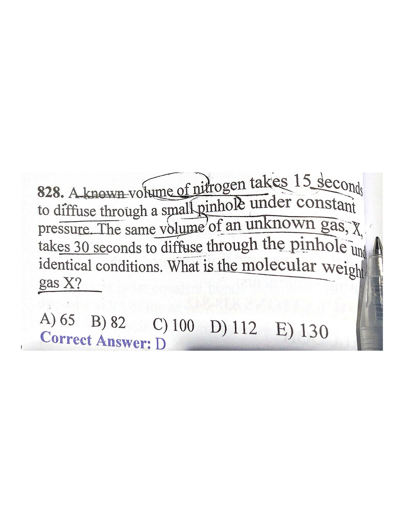 Diffusion of gases chemistry Practice Question Solving