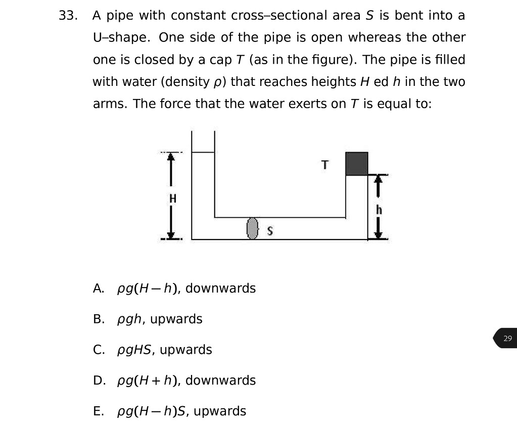 Physics fluid mechanics problems Practice Question Solving
